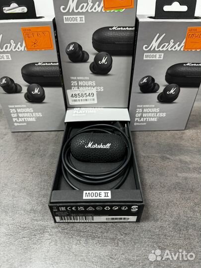 Беспроводные наушники Marshall Mode 2 с дефектом