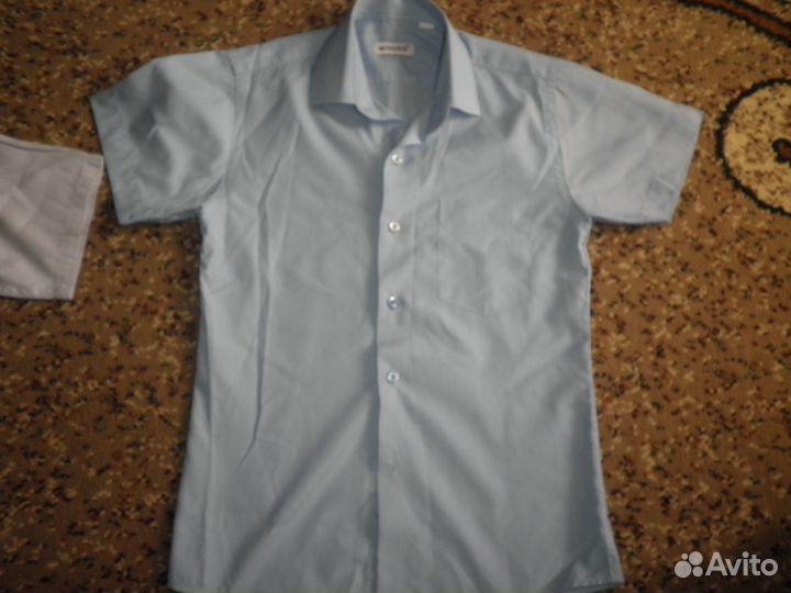 Рубашки школьные р.128-134