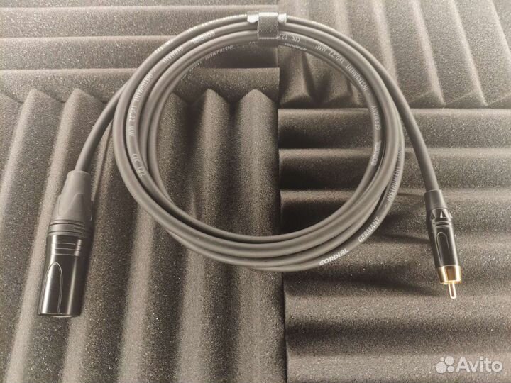 Xlr штекер на Rca yongsheng, cordial cik122