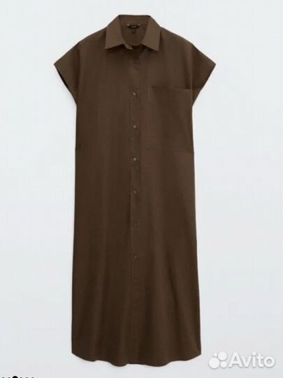 Платье рубашка massimo dutti р.l-Xl