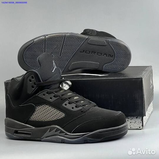 Кроссовки Nike Jordan 5 Black Cat (Арт.20244)