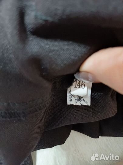 Юбка школьная черная 146