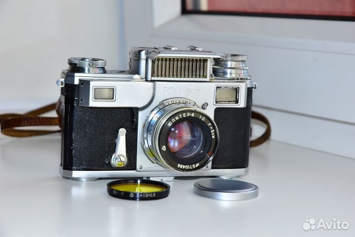 Киев-3 1955 год Советский пленочный фотоаппарат
