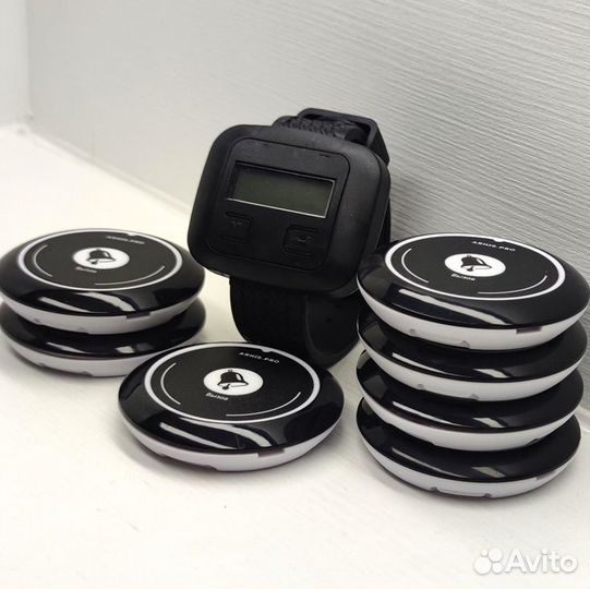 Кнопка вызова официанта модель Смайл с часами