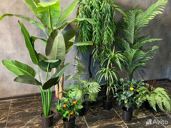 Искусственные деревья и цветы