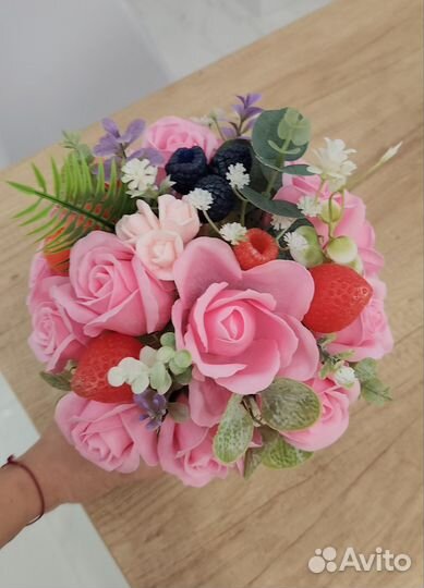 Букет цветов из мыла ручной работы