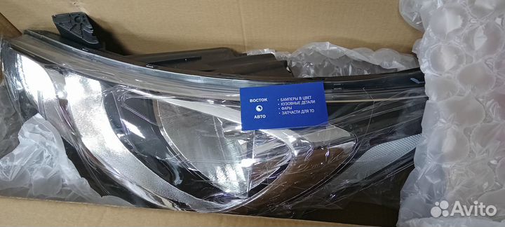 Фара передняя левая на hyundai Solaris
