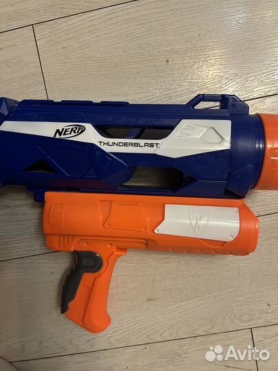 Бластер нерф nerf thunderblast n strike без патрон