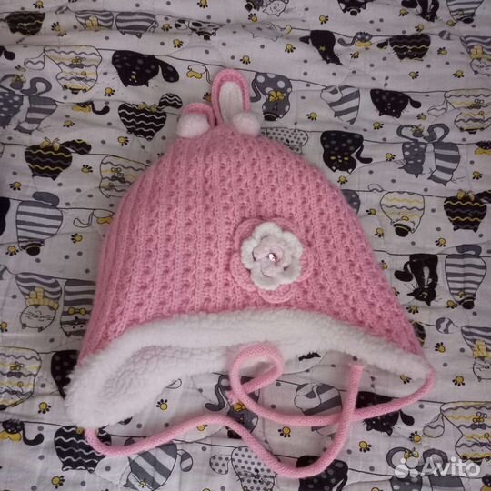 Шапка зимняя для девочки 2 года