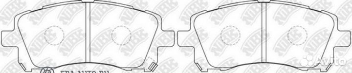 Nibk PN7390 Колодки передние (subaru forester 9702