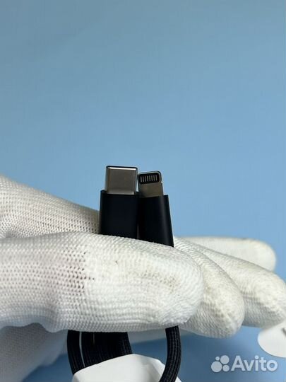 Кабель Apple Type-c to Lightning Black Woven