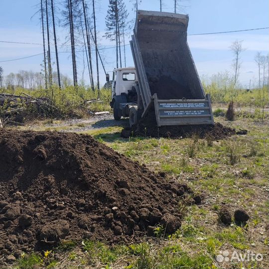 Доставка сыпучих материалов.Аренда самосвала.Грунт