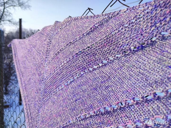 Платок шаль кашемир с шелком