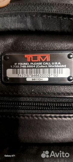 Сумка для ноутбука натуральная кожа фирма tumi