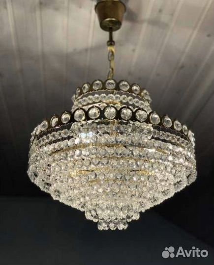 Хрустальная люстра Улей СССР