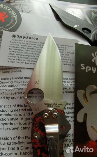 Нож Spyderco Paramilitary 2 Lava Flow M4