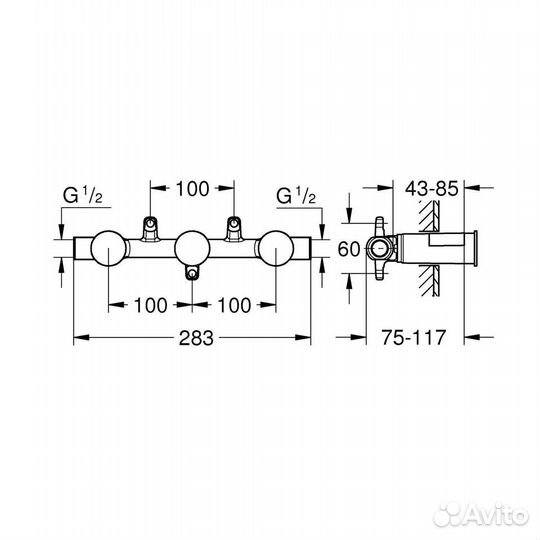 Встраиваемая часть смесителя grohe Ondus 29025002