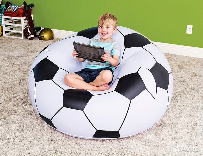 Надувное кресло футбольный мяч