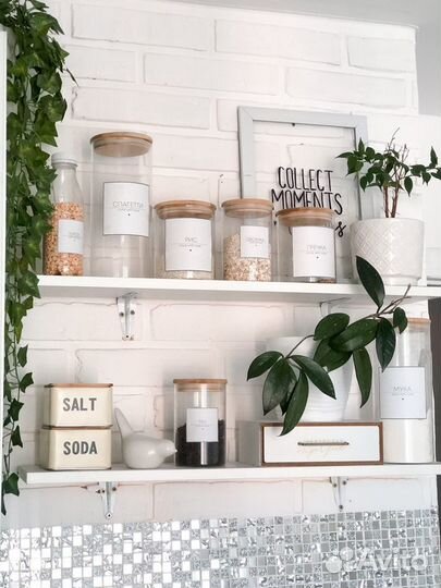 Наклейки на банки для сыпучих продуктов