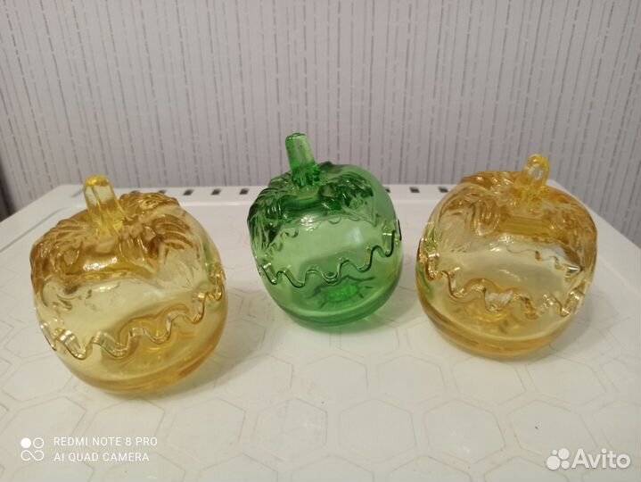Лимонница стекло. Винтаж СССР 3 штуки