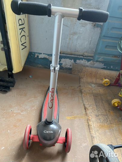 Самокат детский трехколесный capella