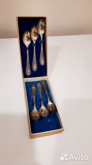 Набор чайных ложек Кольчугинский мельхиор