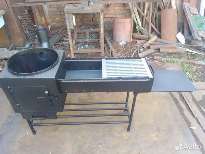 Мангал - казан + решетка гриль