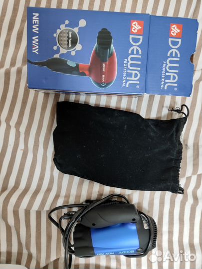 Фен dewal дорожный складной синий