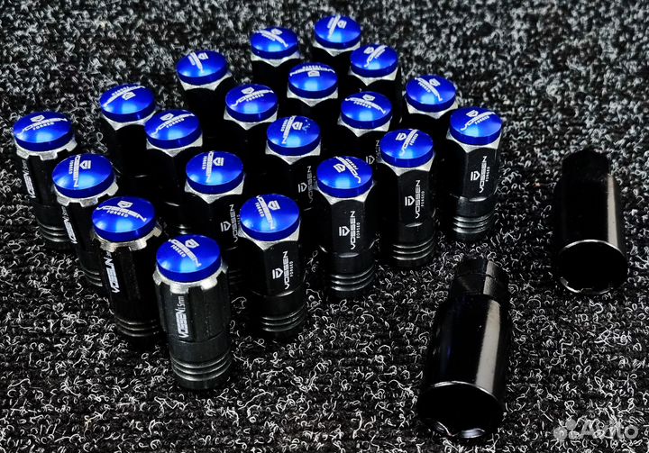 Гайки vossen M14x1.5 (сталь) (Синий)