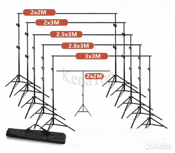 Стойки для фона ворота 2*3