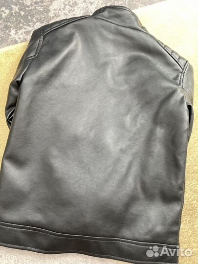 Кожаная куртка детская 128