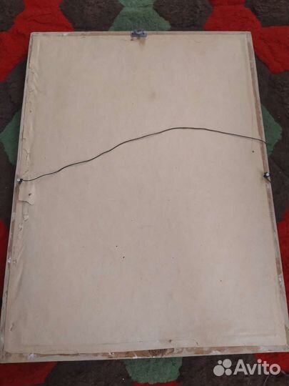 Картина на бересте Китай 70 годы 39х29