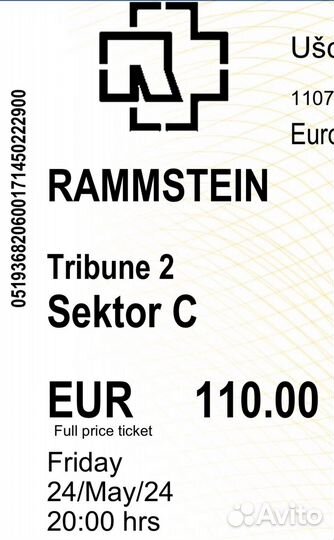 Rammstein билеты