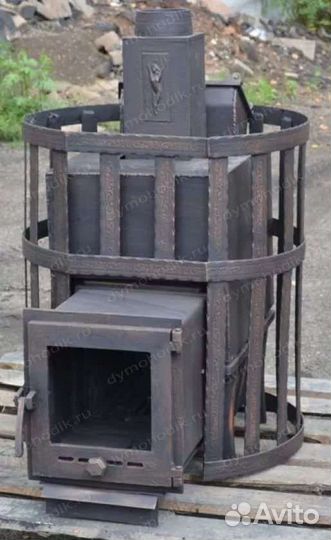 Банные чугунные печи берёзка