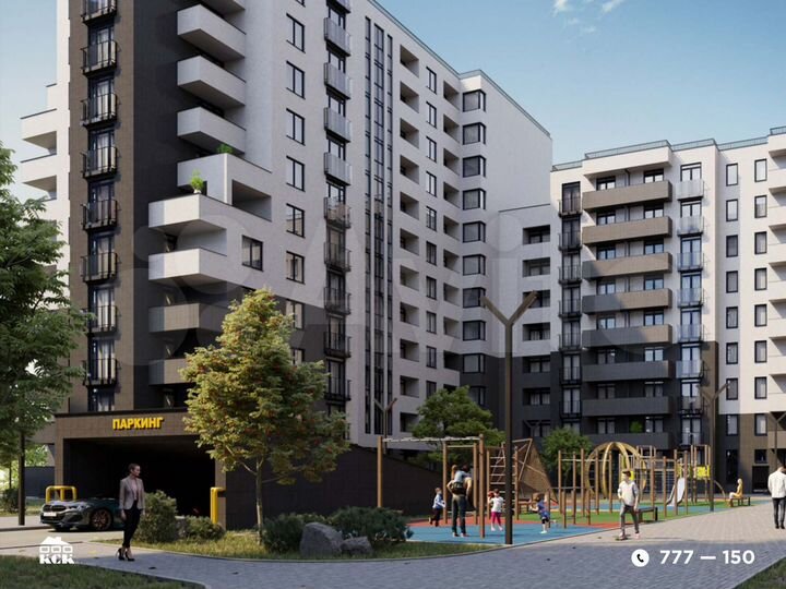 2-к. квартира, 77,5 м², 7/12 эт.