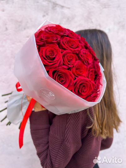 Букет из роз. Большая охапка