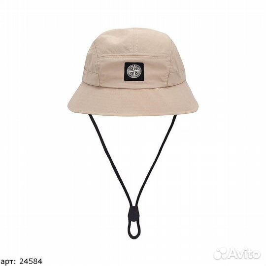 Панама stone island бежевая