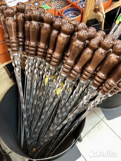 Шампура с деревянной ручкой 45 см