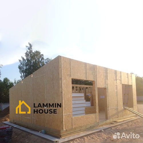 Сип SIP панели OSB. Размер 2500*625*124 мм