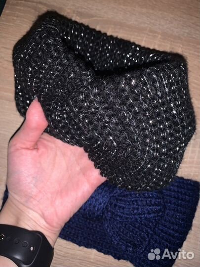 Вязанные повязки на голову