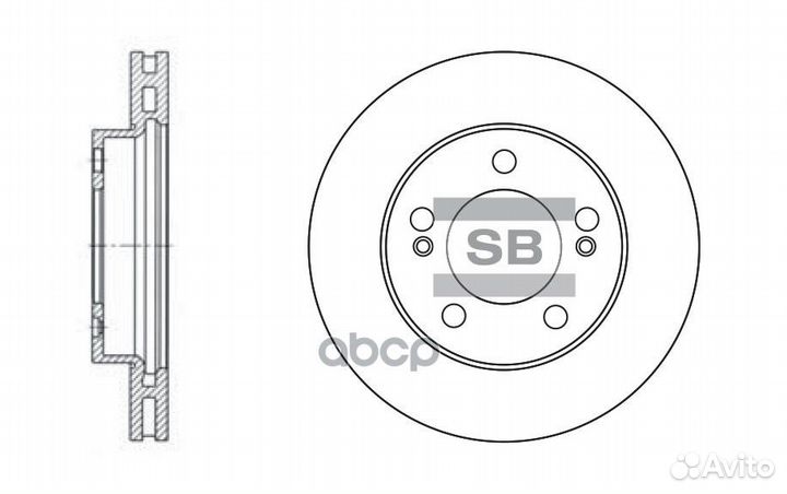 SD3024 диск тормозной передний SsangYong Kyron