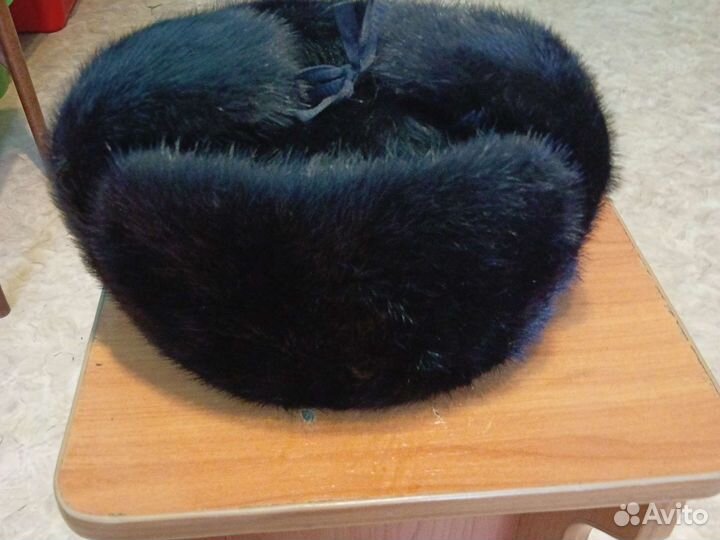 Норковая шапка мужская ушанка