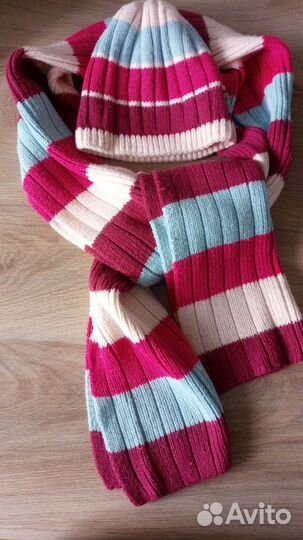 Комплект шапка, шарф