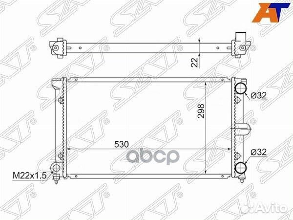 Радиатор Volkswagen Passat 88-93 SG-VW0001 Sat