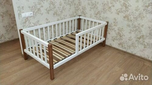 Кроватка матрешка для малыша берёза с доп. местом