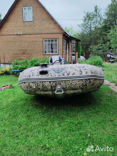 Лодка пвх флагман дк + мотор 9.9 ста про