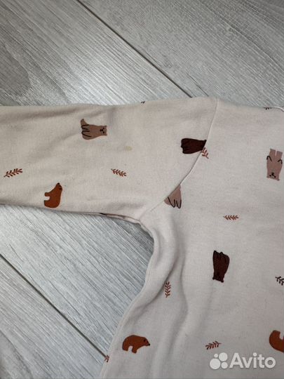 Слип комбинезон нательный на молнии