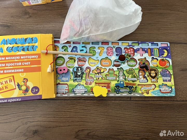 Развивающие игры, пазлы, сортеры, игрушки