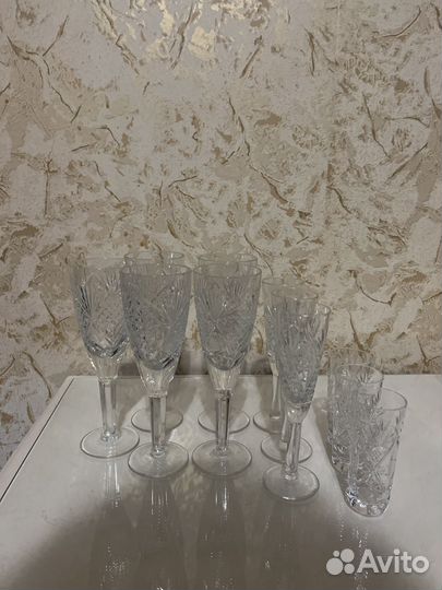 Рюмки хрусталь и стекло