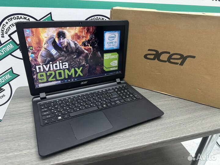 Тонкий игровой Acer 4 ядра 8Gb GeForce 920MX SSD